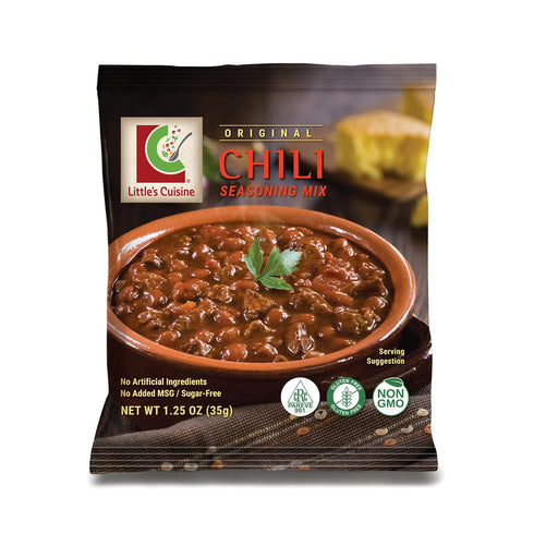 Little's Cuisine Original Chili Seasoning Mix, Case of 4 | Non-GMO, Sugar-Free, Gluten-Free, Kosher