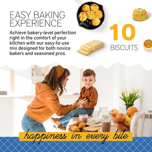 Southern Living Gourmet Original Biscuit Mix, Easy-to-Bake Delight, Makes 10 Dinner and Breakfast Biscuits
