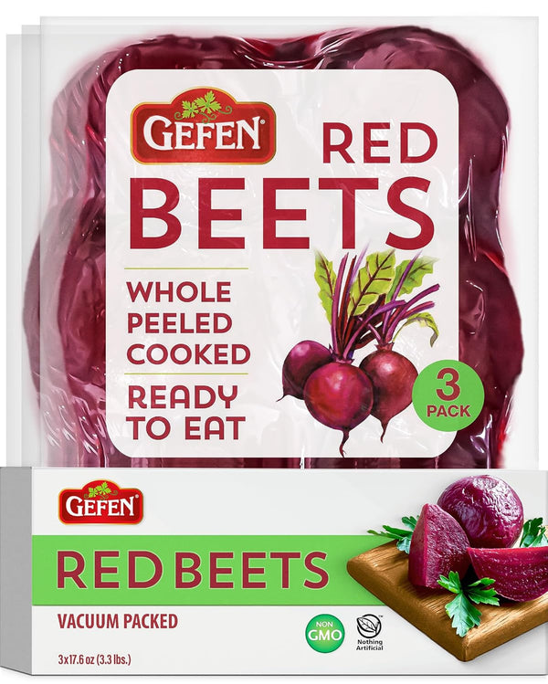 Gefen Red Beets, Whole, Peeled, Cooked & Ready to Eat, 1.1 lb