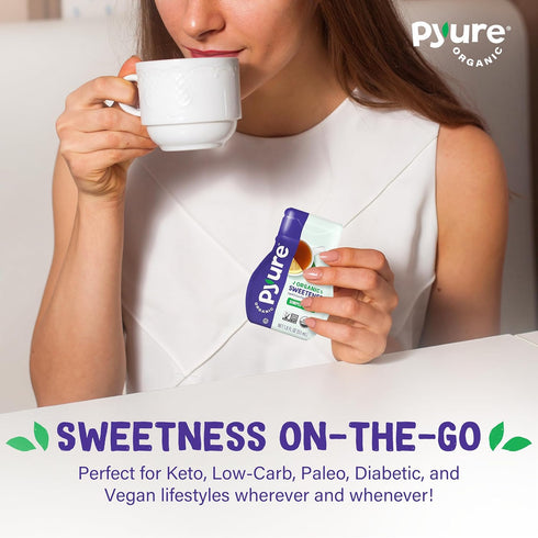 Pyure Organic Liquid Stevia Extract Sweetener, Zero Calorie, Sugar Free, Keto Friendly, 1.8 fl oz