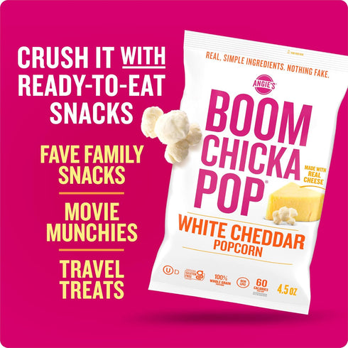 4.5 oz. Angie's BOOMCHICKAPOP White Cheddar Popcorn