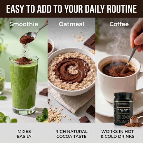 XPDGVS 1200mg 10X 600mg High Flavanol Cocoa Powder Flavanols & Flavonoids per Serving Concentrated Cocoa Extract
