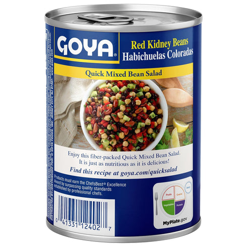 15.5 (Pack 8) Goya Foods Red Kidney Beans, Ounce