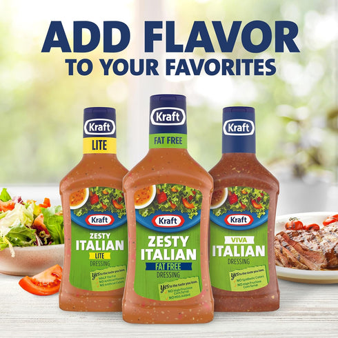 Kraft (16 oz Zesty Italian Fat Free Salad Dressing fl Bottle)