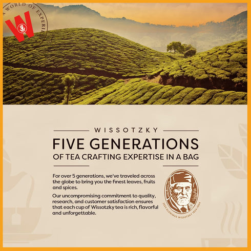 (20 Wissotzky Mango & Passion Fruit Tea Tea Bags) Caffine Free, Made With Premium Fruit & Herbal Tea Leaves