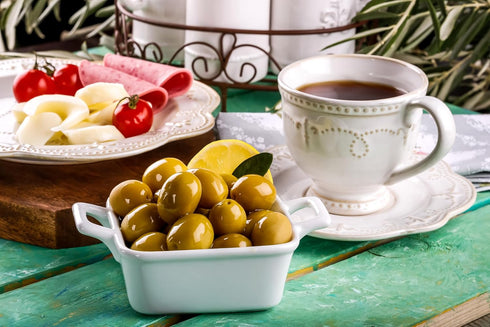 30 Oz (850g) Marmarabirlik, Green Olives, Turkish Whole Olive, Gourmet Mediterranean Flavor, Healthy Snack Food