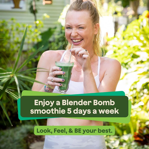 The Bomb Co. Glow Getter Blender Bomb, Superfood Smoothie Supplement, 10 Servings, Gluten Free, High Fiber, Hair & Skin