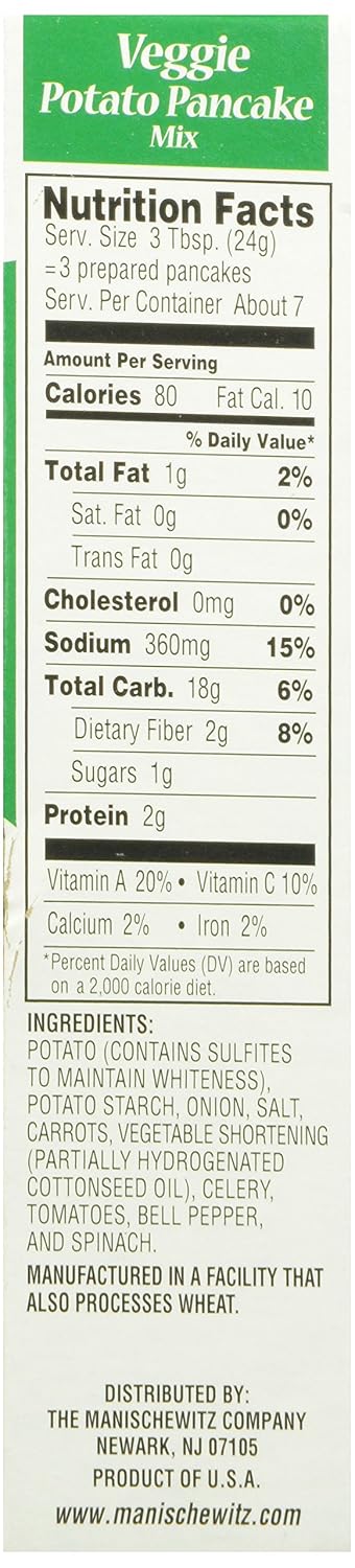 6OZ MANISCHEWITZ MIX PTO PNCK VEGETABLE