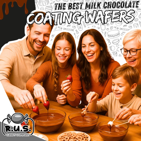 1 lb Milk Chocolate Melting Wafers Bulk for Dipping Strawberries Candy Making Molding Coating Baking Fondue Chocolate