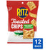 12 Packs RITZ Toasted Chips Sour Cream and Onion Crackers, Bulk Individual Snacks, Snack