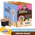 Crazy Cups Decaf Flavored Coffee Pods, Decaffeinated Coconut Caramelicious, Single Serve for Keurig K Cups, 22 Count