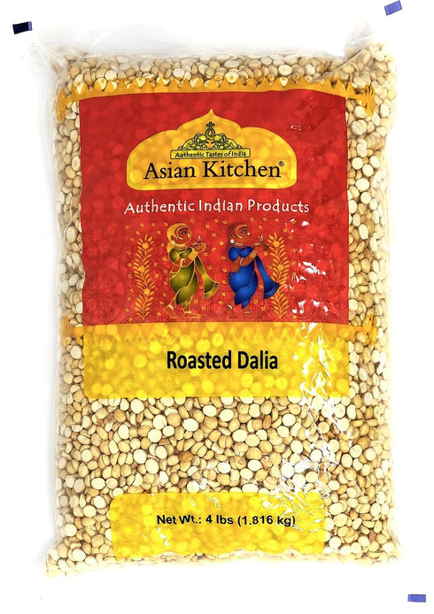 Asian Kitchen Daliya Split (Roasted Split Chickpeas Dalia) 4lbs (64oz) ~ All