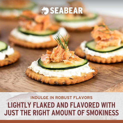 6-Pack 3.5 oz (Pack 6) SeaBear Ready to Eat Idaho Trout Trout Fillet, Fully Cooked, Shelf-Stable, No Refrigeration