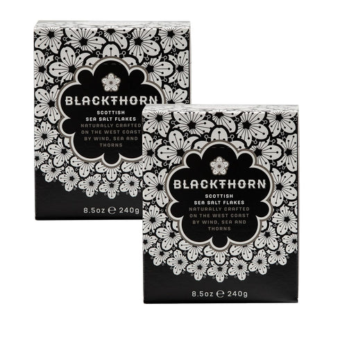 Blackthorn Scottish Gourmet Sea Salt Flakes - Natural and Unrefined, 8.5oz Box