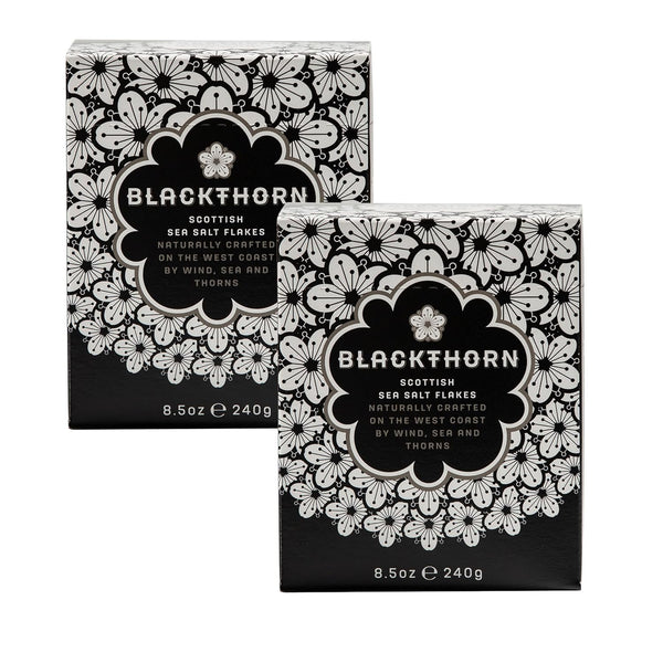 Blackthorn Scottish Gourmet Sea Salt Flakes - Natural and Unrefined, 8.5oz Box