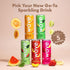 |12 Pack WAVE Organic Sparkling Drink | Low Calorie Drink, Strawberry Lemonade Lightly Carbonated | Great Natural Soda