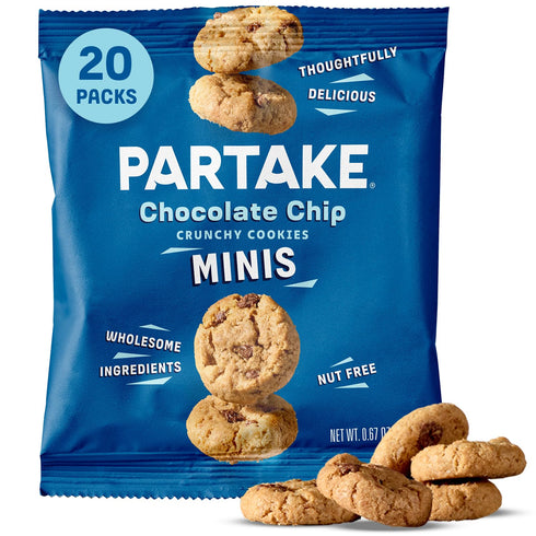 Gluten Free Partake Crunchy Chocolate Chip Cookies - Vegan - Free From