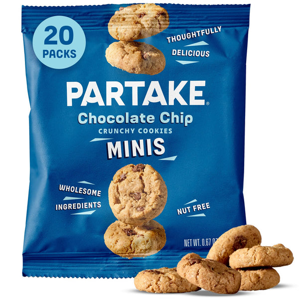 Gluten Free Partake Crunchy Chocolate Chip Cookies - Vegan - Free From