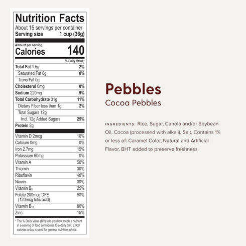 Post Pack (2 2 Fruity Pebbles and Cocoa Pebbles Family Size Variety Fruity, Cocoa)