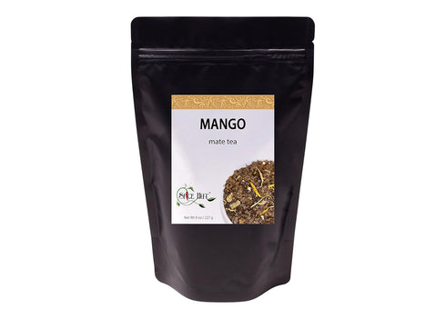 Mango Yerba Mate with Ginseng, Loose Leaf Tea - Caffeinated | Bulk 8oz, 80-100 Cups