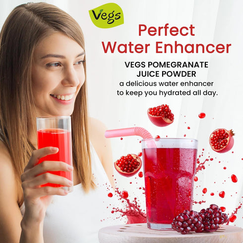 11 oz (Pack 1) Pomegranate Juice Powder - Organic Pomegranate Fruit Juice Concentrated Antioxidants & Electrolytes