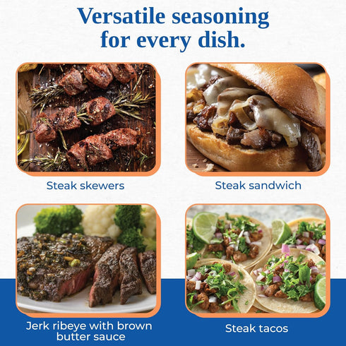 20 oz (Pack 2) Chef Paul Magic Seasoning Blends Blackened Steak Magic | Bold Flavor for Steak & Beef | Gluten-Free