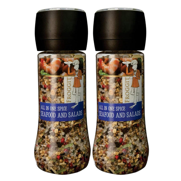 2-PACK: Seafood and Salad Seasoning Grinder 250g Non GMO