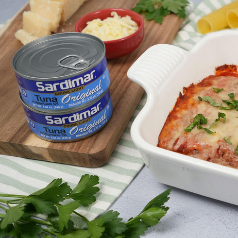 Pack 12 Sardimar Chunk Light Tuna ( Original - of ) - Ready to eat meals in can