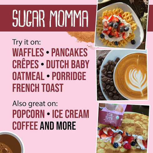Momma 5oz Organic Cinnamon Sugar Dessert Spice - Sugar by Flavor Seed, Gluten Free Sweet Seasonings and Spices