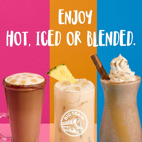 2.9 oz Packets (Pack 12) Big Train Vanilla Bean Blended Creme Beverage Mix