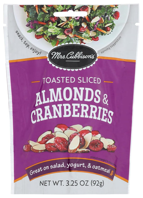 Mrs. Cubbison's Toasted sliced Almonds & Cranberries 3.25 OZ