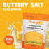 35oz Sunglo Nature-All Buttery Salt, Popcorn Salt Resealable Bag Bag, Natural Butter Popcorn Seasoning, Diacetyl-Free