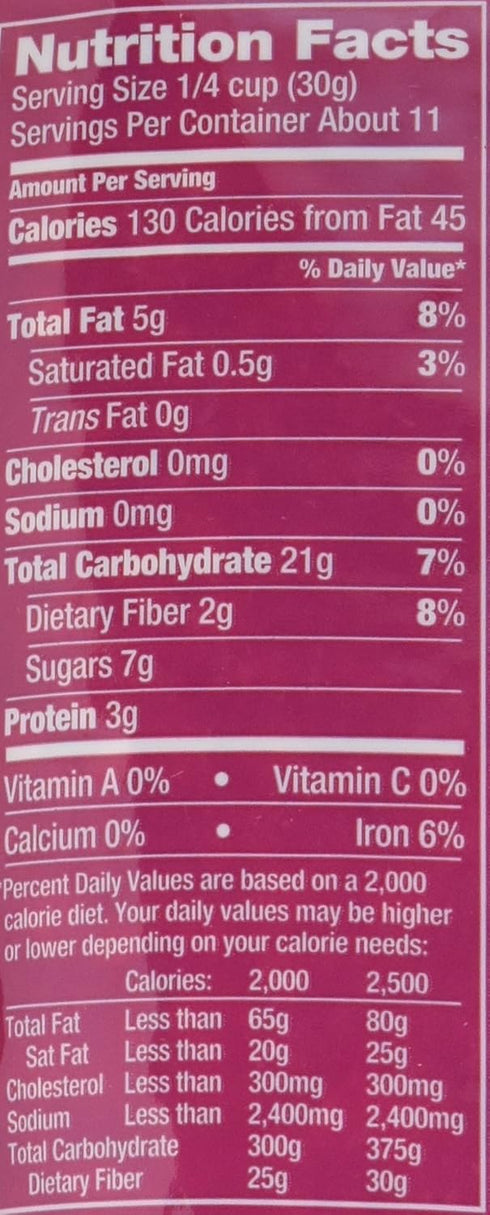 Udi's 12 6 Udis Gluten Free Cranberry Granola, Ounce - per case.