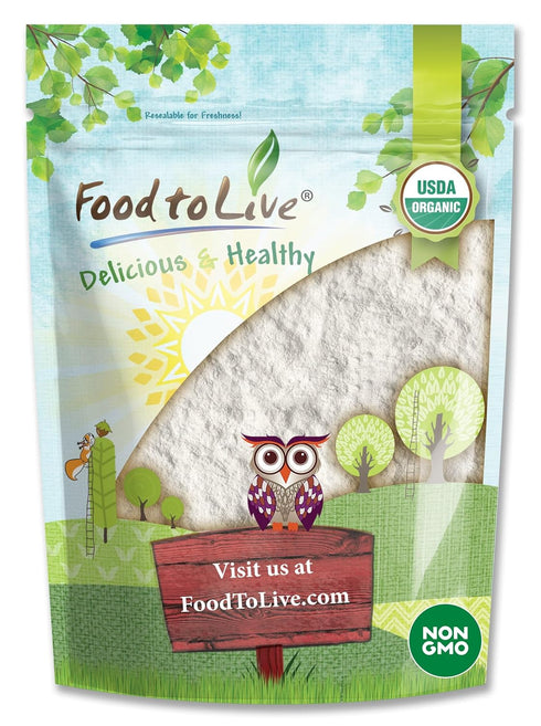 Food to Live Organic Tapioca Flour, 4 Pounds Non-GMO Finely Ground Tapioca