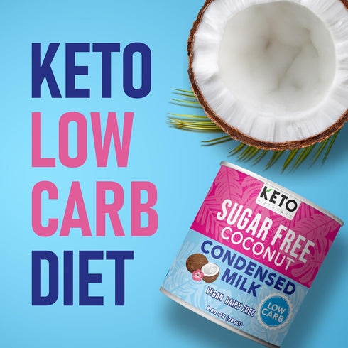 (6 Packs) 1-1 Keto Sugar Free Condensed Milk Vegan Coconut Condensed Milk - Plant based milk, Vegan and Keto Friendly.