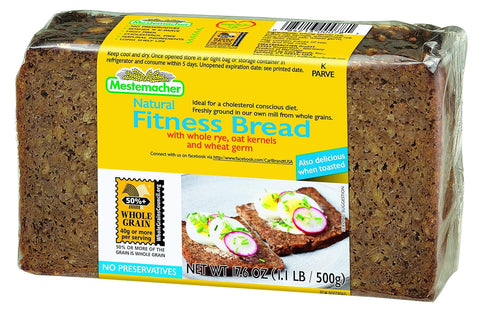 17.6 oz, pack 2) Mestemacher Whole Grain Bread (Fitness