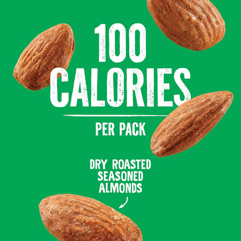 100 Packs Emerald Diamond Calorie Dry Roasted Almonds