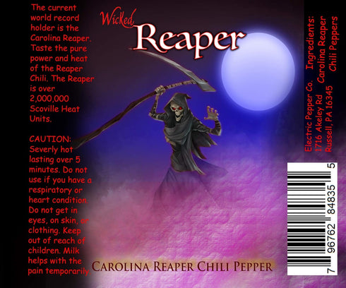 Carolina Reaper Chili Peppers Wicked Reaper World's Hottest Dried Spice Pack, 5 + 2 Free