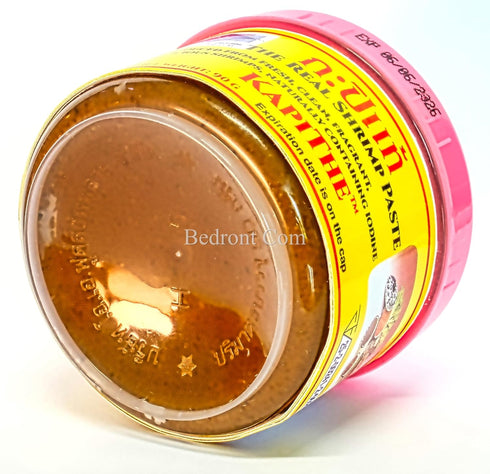 KAPITHE 90 (3.17 oz) Thai Shrimp Paste, Brand G. Halal Certified Product Made in Thailand.