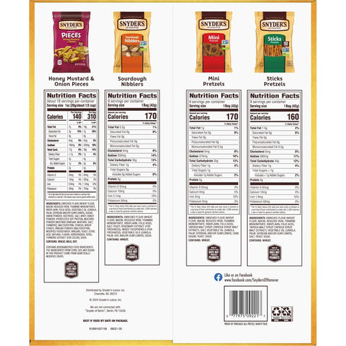 Pack 36 Count Pack (Pack 36) Snyder's of Hanover Variety Pretzels, Variety