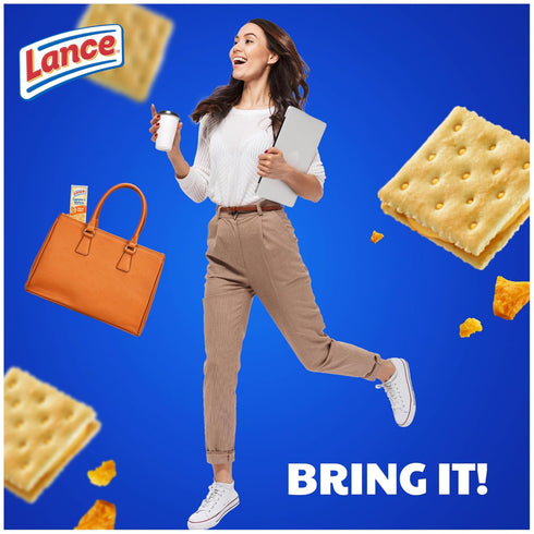 10 Packs, 6 Lance Sandwich Crackers, Captain's Wafer Grilled Cheese, Individual Sandwiches Each