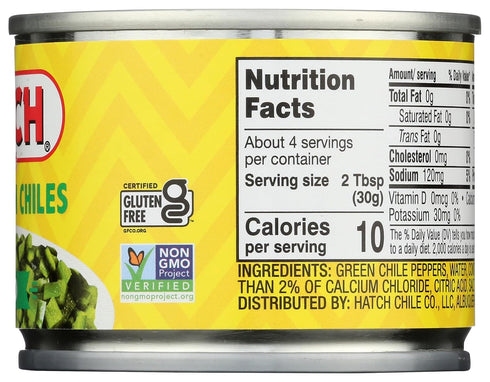 Hatch Farms 4 OZ HATCH CHILI COMPANY Mild Diced Chiles