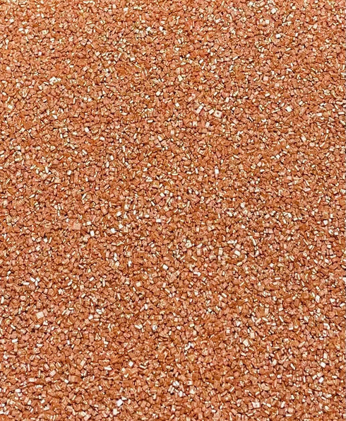 Sweet Evas SHIMMER METALLIC SPARKLING ROSE GOLD SUGAR CRYSTALS-Dairy Free,Gluten Free,Egg Free,Vegan,Soy Free,Nuts