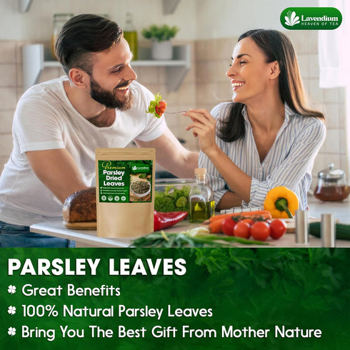 4 oz 100% Lavendium, Premium Dried Parsley Leaves Pure, Non-GMO, Gluten-Free, Vegan Aromatic Culinary Herb for Cooking