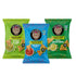 Tia Lupita Cactus Tortilla Chips Variety (Pack of 3) - Vegan, Gluten-Free,