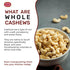 Spicy World 2 (32oz) Raw Cashews Whole Pound - Non-GMO, Unsalted, Natural & Pure Whole Cashews - Great for Pesto