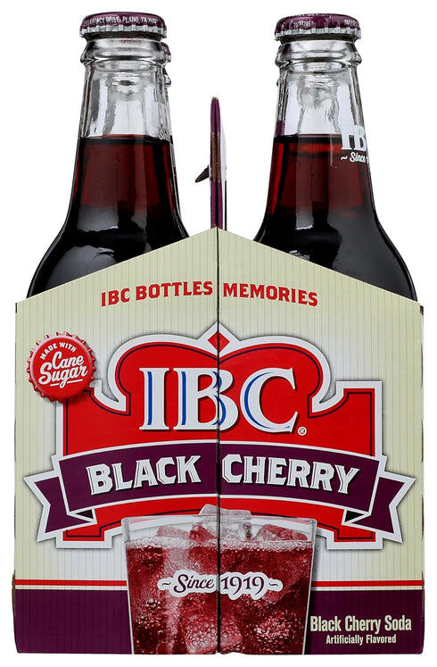 12 Oz (pack 4) IBC, Black Cherry Soda, , Fl
