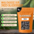 1 lb Oh! Nuts Dried Blueberries - No Sugar Added - Bulk Bag - Dehydrated Dried Blueberries for Snacking & Baking