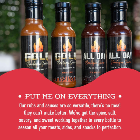 AC Barbeque Sauce Duo, 2-pack with All Day, Every Day & AC Gold BBQ Sauce, 2 x 15.3oz Bottles