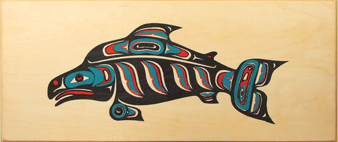 Alaska Smokehouse Smoked Salmon Fillet in Wood Gift Box, Assorted Designs, 16